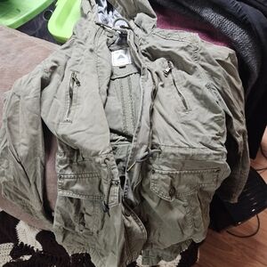 Ardene Kids Khaki Hooded Raincoat